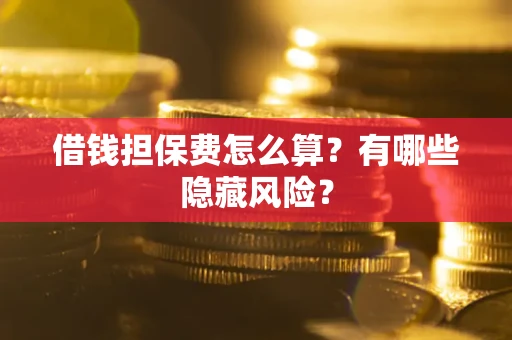 北京借钱担保费怎么算？有哪些隐藏风险？