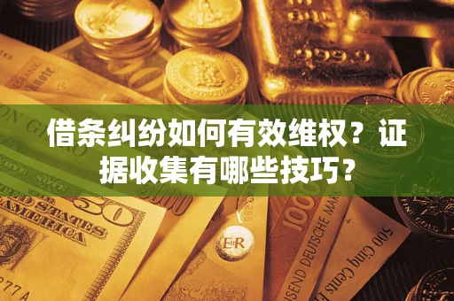 北京借条纠纷如何有效维权？证据收集有哪些技巧？
