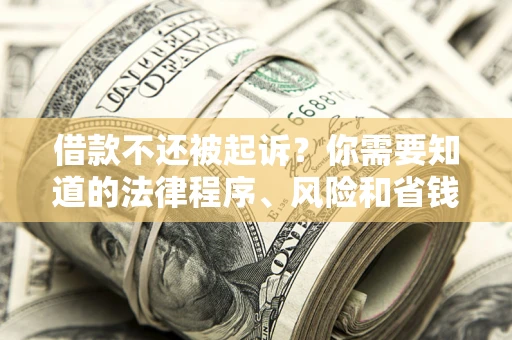 北京借款不还被起诉？你需要知道的法律程序、风险和省钱技巧