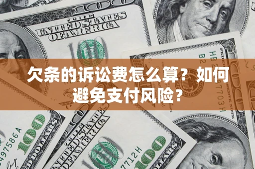 北京欠条的诉讼费怎么算？如何避免支付风险？