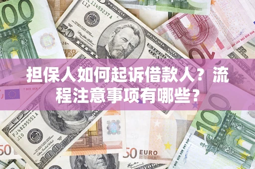 北京担保人如何起诉借款人？流程注意事项有哪些？